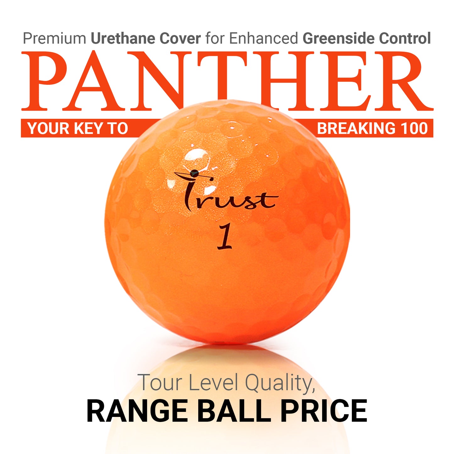 Trust Panther: 2-pc Urethane Golf Ball For Breaking 100
