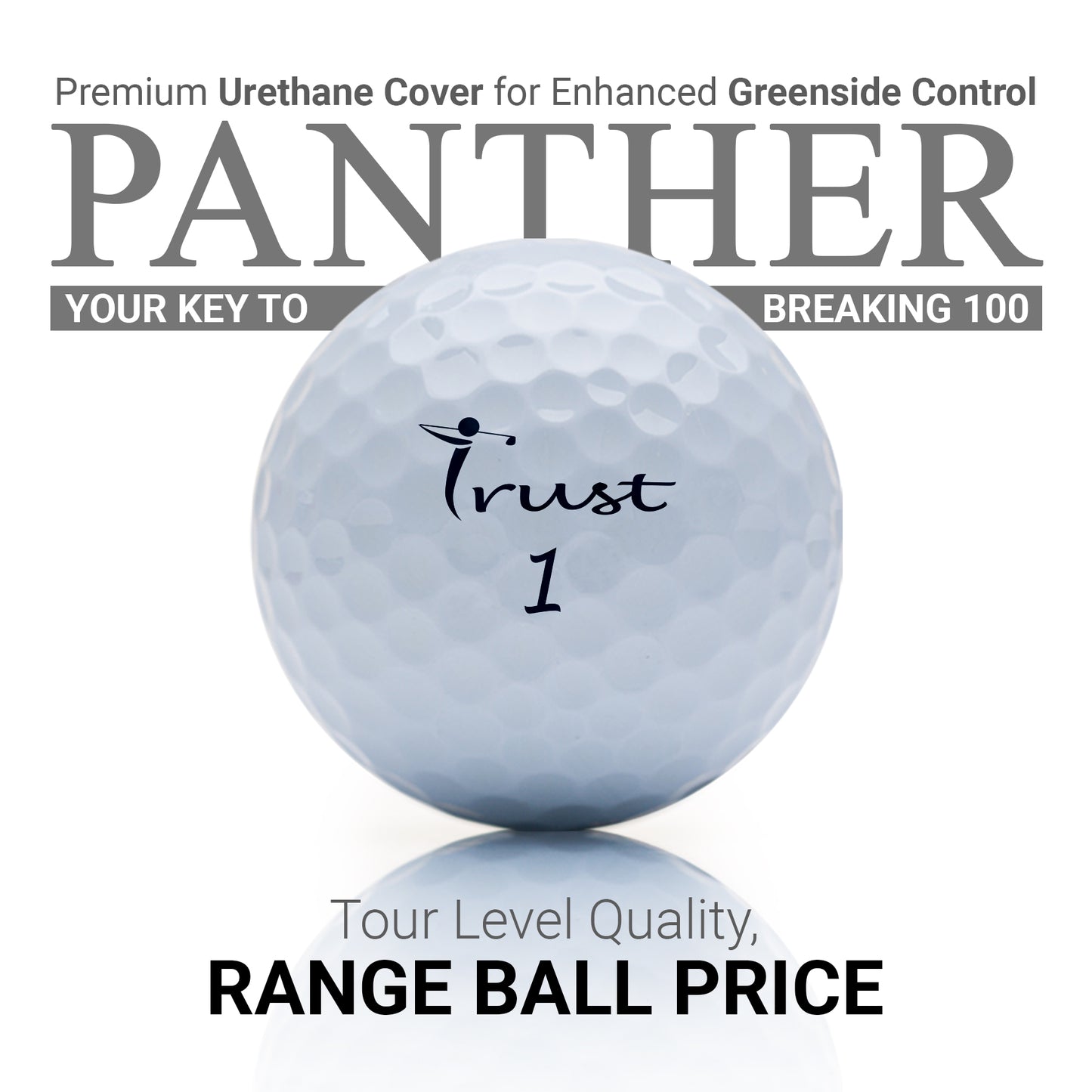 Trust Panther: 2-pc Urethane Golf Ball For Breaking 100